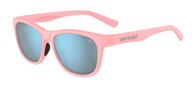 Tifosi Swank (Satin Crystal BlushSmoke Bright Blue) 1500404581 - Full-frame Wellington Retro Casual Glasses with Two Lenses.