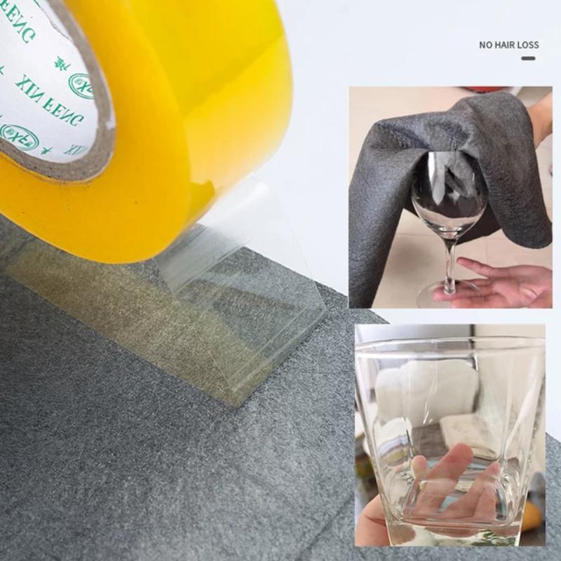 1/5 STK. Verdicktes magisches Reinigungstuch, kein Wasserzeichen, Glaswischtuch, wiederverwendbares Fensterglas-Reinigungstuch, Lappen, Küchentuch