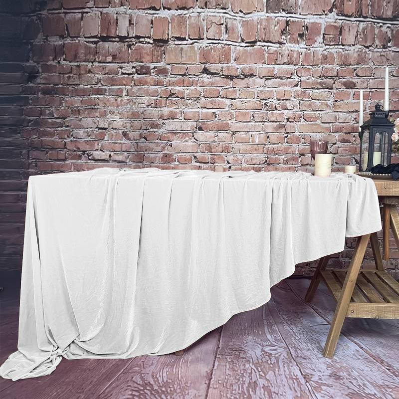 Matte Velvet Tablecloth, Milky White, For A Table 230X230Cm
