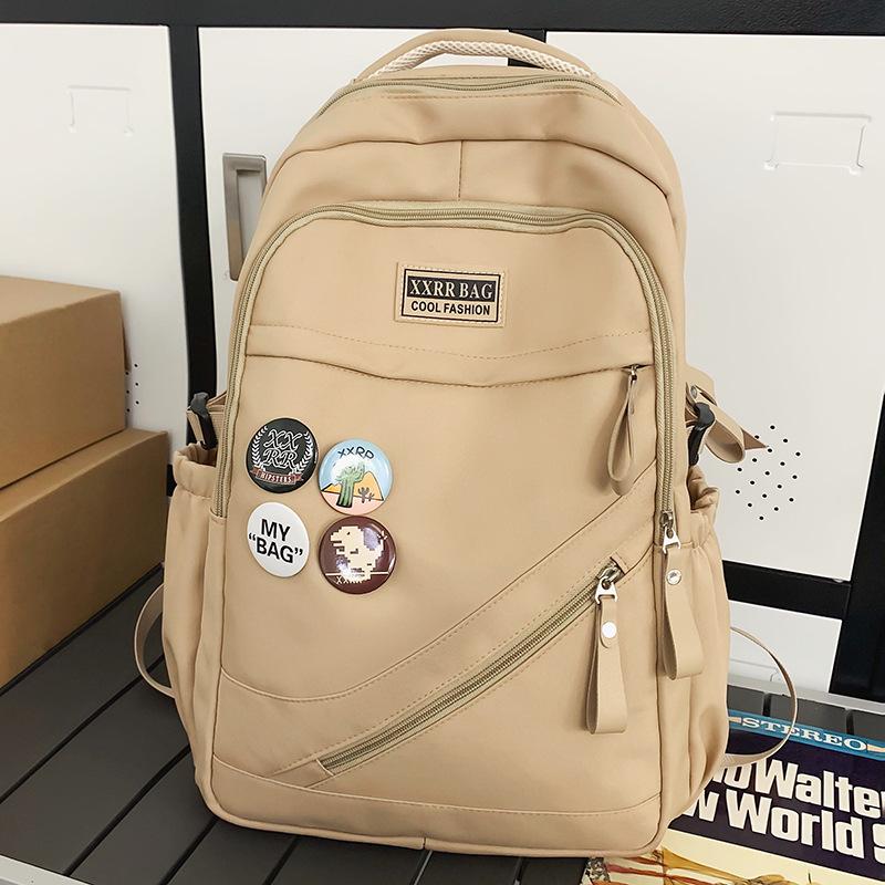 School bag Elementary school girl Junior high school student High school student College boy Burgundy backpack Backpack