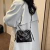 Fashion Butterfly Mini Crossbody Bags Drawstring Pu Leather Bucket Shoulder Bags Ladies Leisure Small Phone Handbags AVE