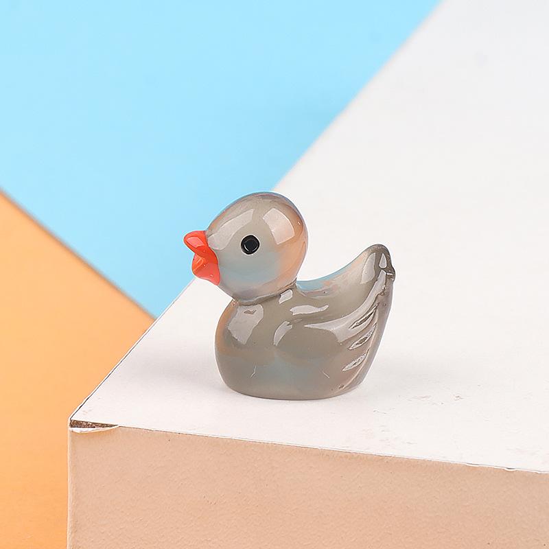 10Pcs Glow-in-the-Dark Resin Duck Set - Durable and Cute Car Dashboard Decor Ornament Anime Accessories DIY Gift Girl Boy
