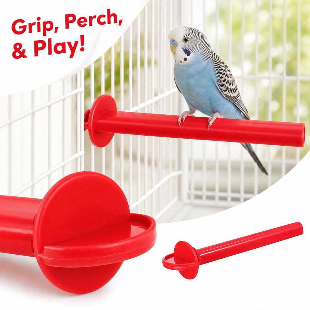Plastic Bird with Nail Grinding Surface for Pet Birds