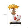 Fortune Tree Lucky Cat Statue and Figurine Art Collection Birthday Gift Tabletop Decoration
