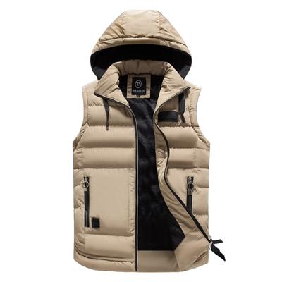 Men Winter Vest Male Thick Warm Waistcoat Cotton Casual Soft Vests Mens Windproof Sleeveless Jacket Parkas