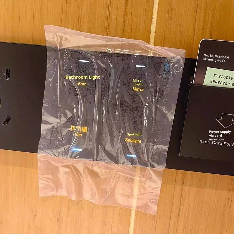 Disposable Blue Barrier Film Perforated Dental Film Adhesive Easy Tear Protective Film for Dental Hotel Toilet Sanitary Guard