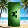 1Pc Green Icon Beach Towel, Quick Dry, Multi-Use for Beach Pool Gym Yoga Home Travel, Christmas, Halloween, Xmas Gift M928844