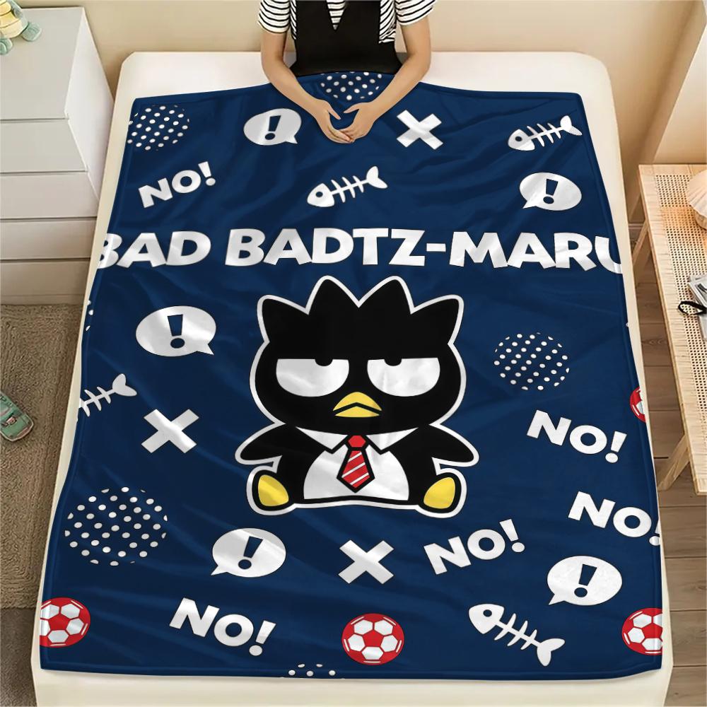 1PC Sanrio Cute Print Flannel Blanket, High Quality All Seasons, Home Decor, Warmth and Comfort, Perfect for Christmas Gifts