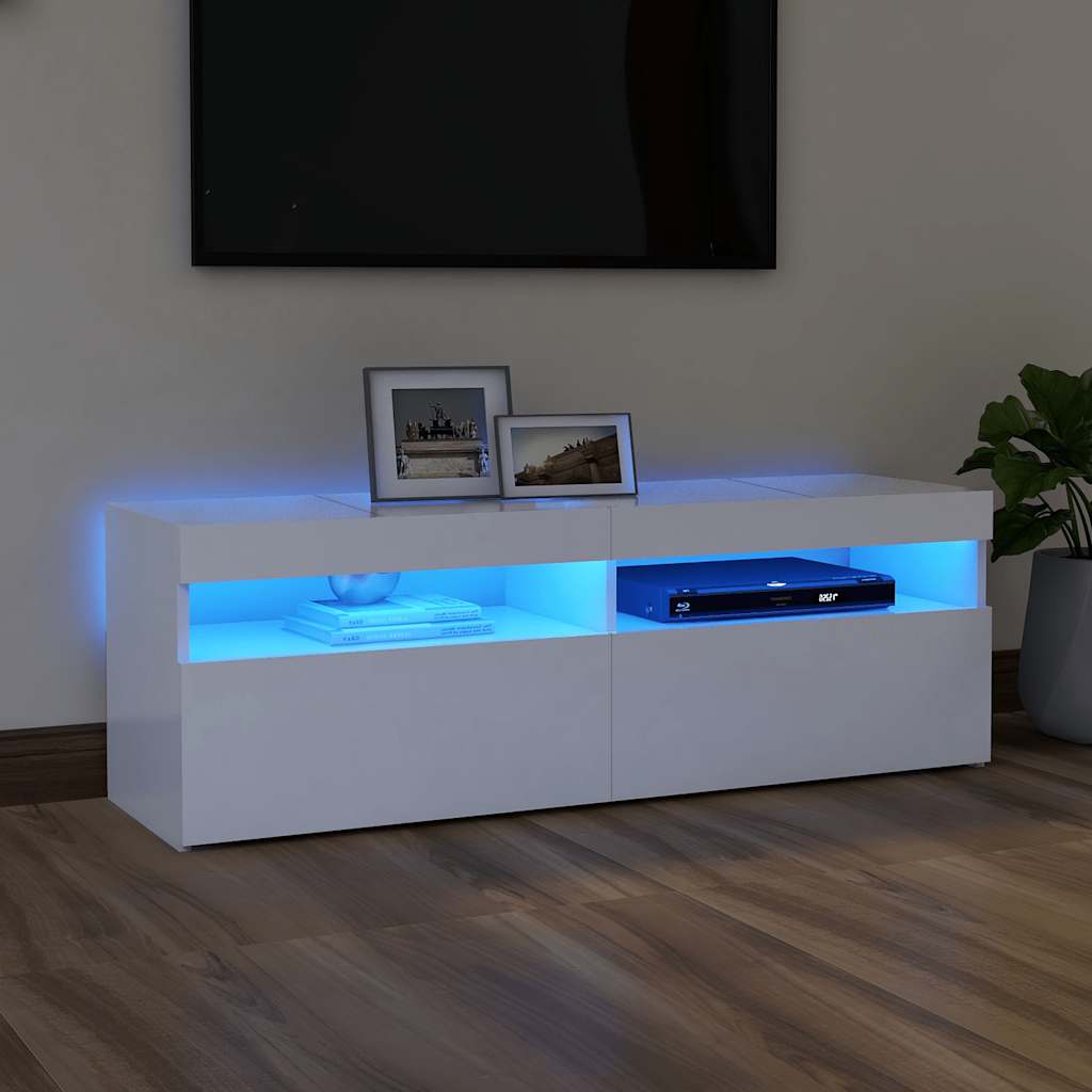 Moderne, Minimalistische TV-Schränke Mit LED-Beleuchtung Für Wohnzimmer Und Schlafzimmer, Aufbewahrungssideboards, 120x35x40 Cm