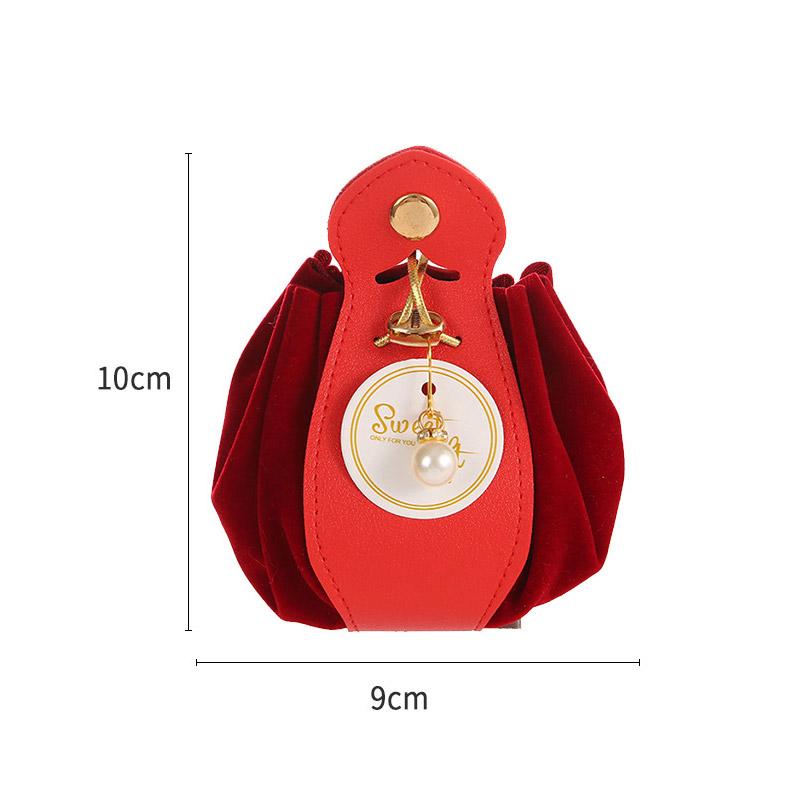 1pc Candy Bag Birthday Party Leather Packaging With Drawstring Candy Packaging Bag Tote Bag Wedding Favors Gift Bag Decoration
