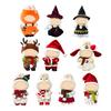 Mini Plush Doll Clothes Sweater Hat Dress Soft Doll Outfits Easy Wear Christmas Halloween Clothing for 17cm Dolls