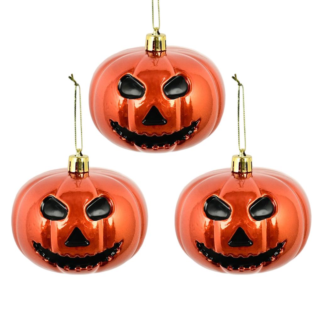 Halloween Indoor Decor  ,halloween Decorations  ,Halloween Christmas Tree Decoration 8CM Face  Colorful Plastic Ball Festival Party Decoration