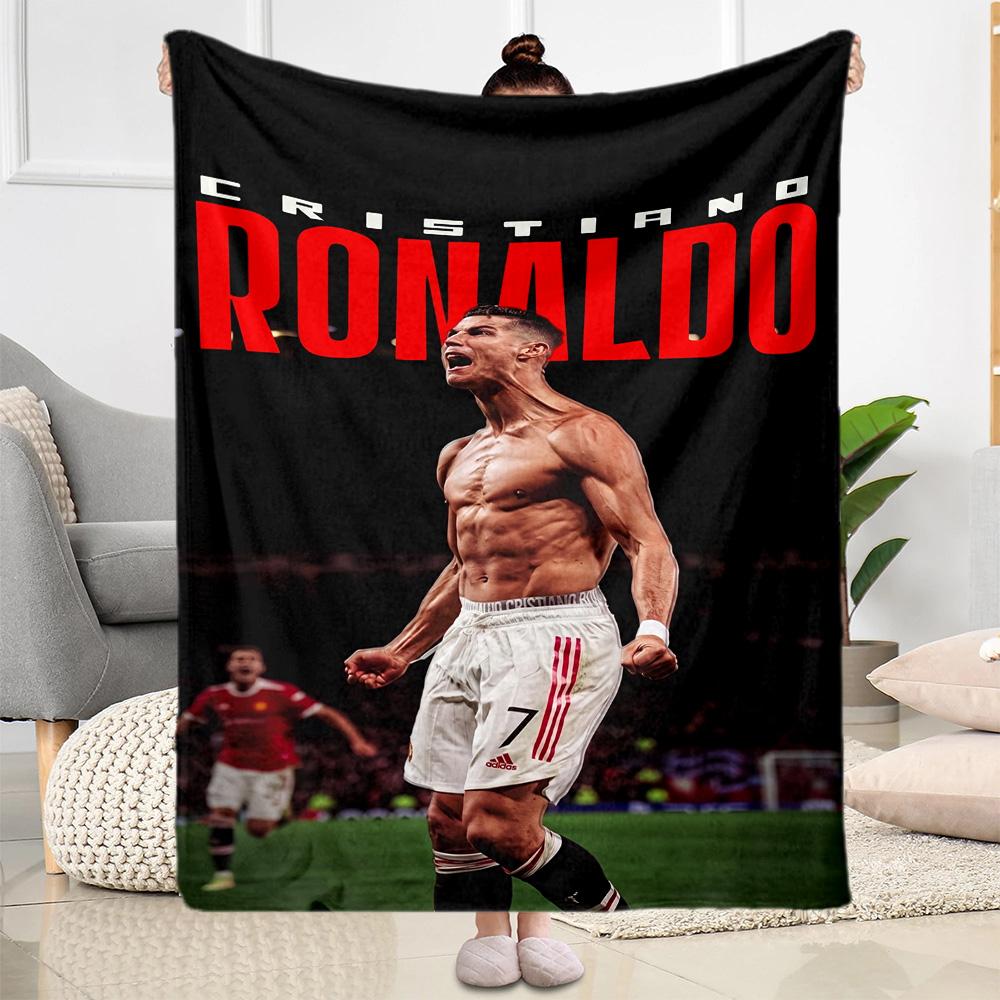 Cristiano Ronaldo Juventus Blanket Soft Warm Cozy Great for Bed Seaside Office for All Seasons Modern Style Best Holiday Gift for Friends Family