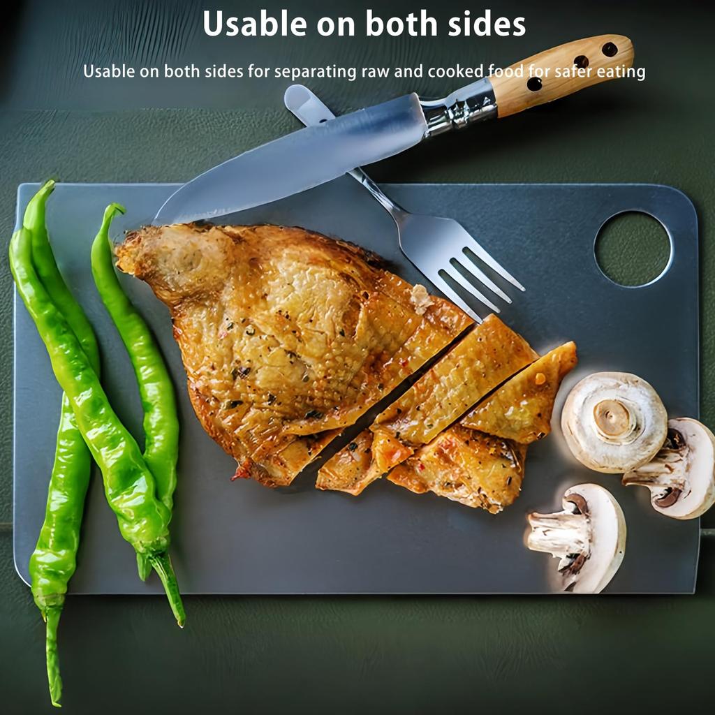 KEITH Titanium Cutting Board Machine for and Everyday Use Perfect for and Picnics - Antibacterial, Double-Sided, Washable, Lightweight, Vegetables,
