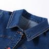 Ensembles décontractés en denim pour femmes, vestes slim à revers et manches bouffantes, pantalons droits taille haute, mode printemps 2025, ensemble 2 pièces pour femme