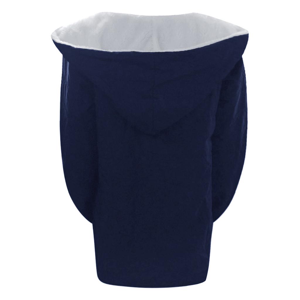 Mote Kvinner Vinter Tykke Kåper Langermet Varm Jakke Yttertøy Glidelås Kåpe