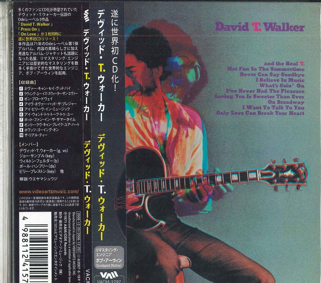 CD DAVID T. WALKER - David T. Walker VACM1297 Ode Records 2006 Japan ObiSoul/Funk Used