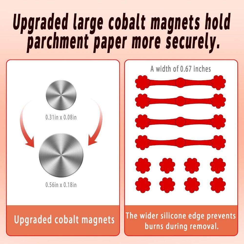 Non-Scratch Design Air Fryer Magnets for Parchment Paper  Air Fryer Accessories