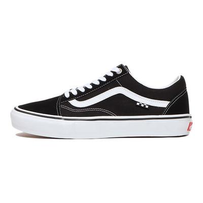 Skate Old Skool Checkerboard - Pantofi negri unisex alb VN0A5FCBY28