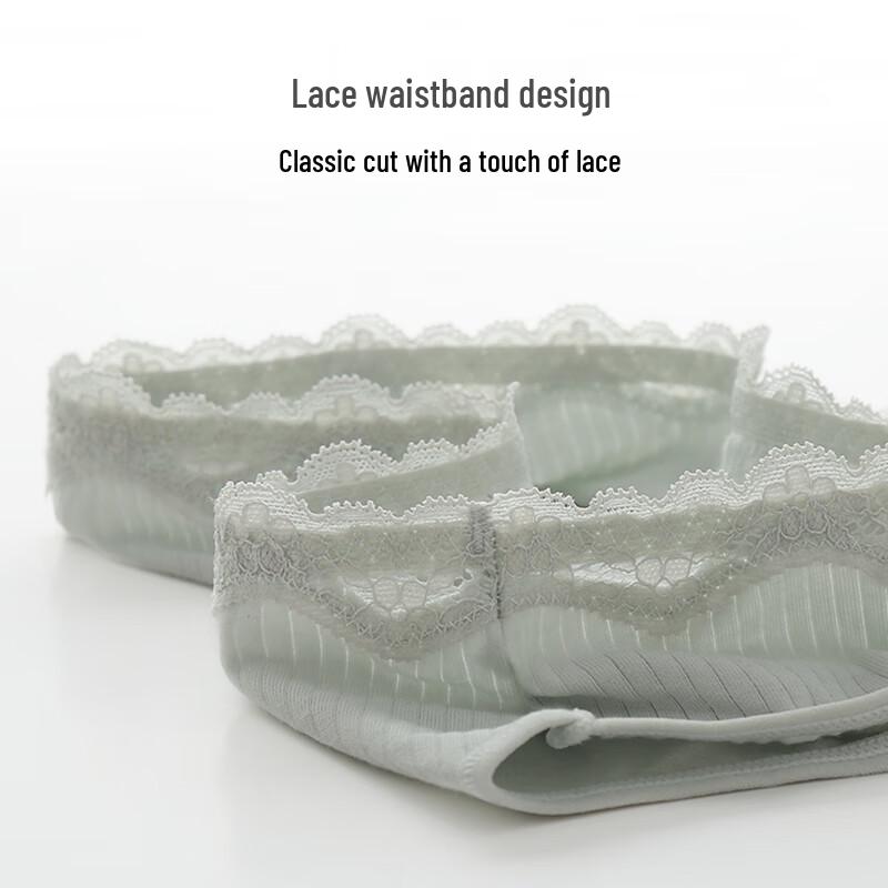 Christies Women's 10A Antibacterial Cotton Low-Rise Lace Underwear 3-Pack