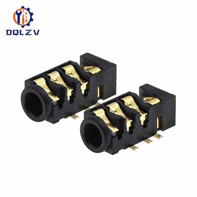 PJ-393 7Pin 3.5mm Audio Headphone Female Socket Jack Gold-Plated 7 Foot 4 Section DIP SMD SMT PJ393 Connector