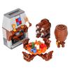 MOC Halloween Building Blocks Model Decorations Medieval Witches Vampires Thrones Kitchen Street Lamps Tombstones Toy Gift S025