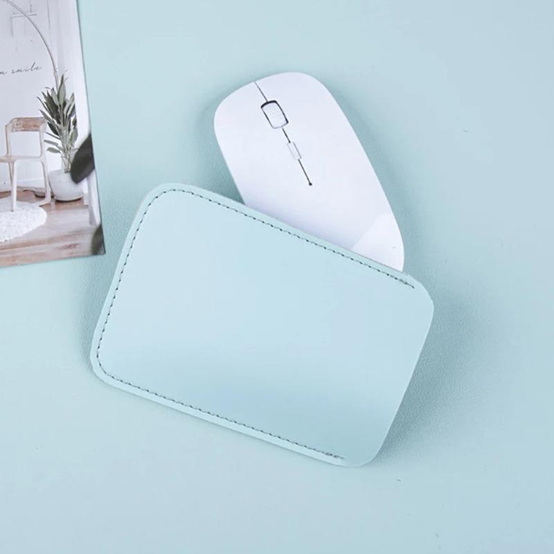 1/2Pcs Wireless Mouse Storage Bag PU Leather Protective Sleeve Bag Anti-scratch Case Small Items Storage Pouch Women Need Bag