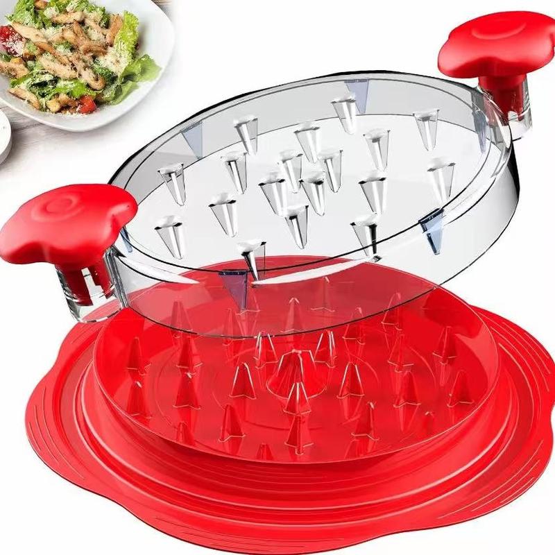 Chicken Shredder,Breast Shredder Tool Twist, Visible Meat Shredder Machine with Widened Anti Slip Mat Fix, Suitable for Tocas, Buffalo Chicken Dip