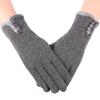 1 Paar Damen Winter Warme Fleece Handschuhe Handgelenk Samt Thermisch Gefüttert Touchscreen Handschuhe