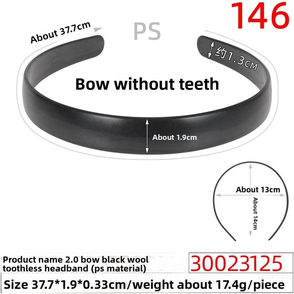 Plastic Hair Band Headband Accessories Two-sided Flat Hair Band Base Plate Hair Decoration