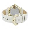 Vivienne Westwood Women's Leather Watch with Shopper Bag, Black, White, and Pink Orb Charm (VV006WHWH, White Shopper Bag Included) [Parallel Import]