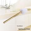 Gold Bathroom Toilet Brush with Long Handle and Soft Bristles