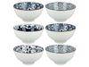 Set of Bowls for Serving Snacks Porcelain Bowls Set 6 Pcs