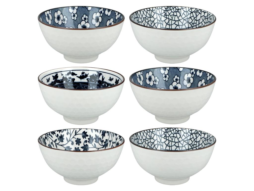 Set of Bowls for Serving Snacks Porcelain Bowls Set 6 Pcs