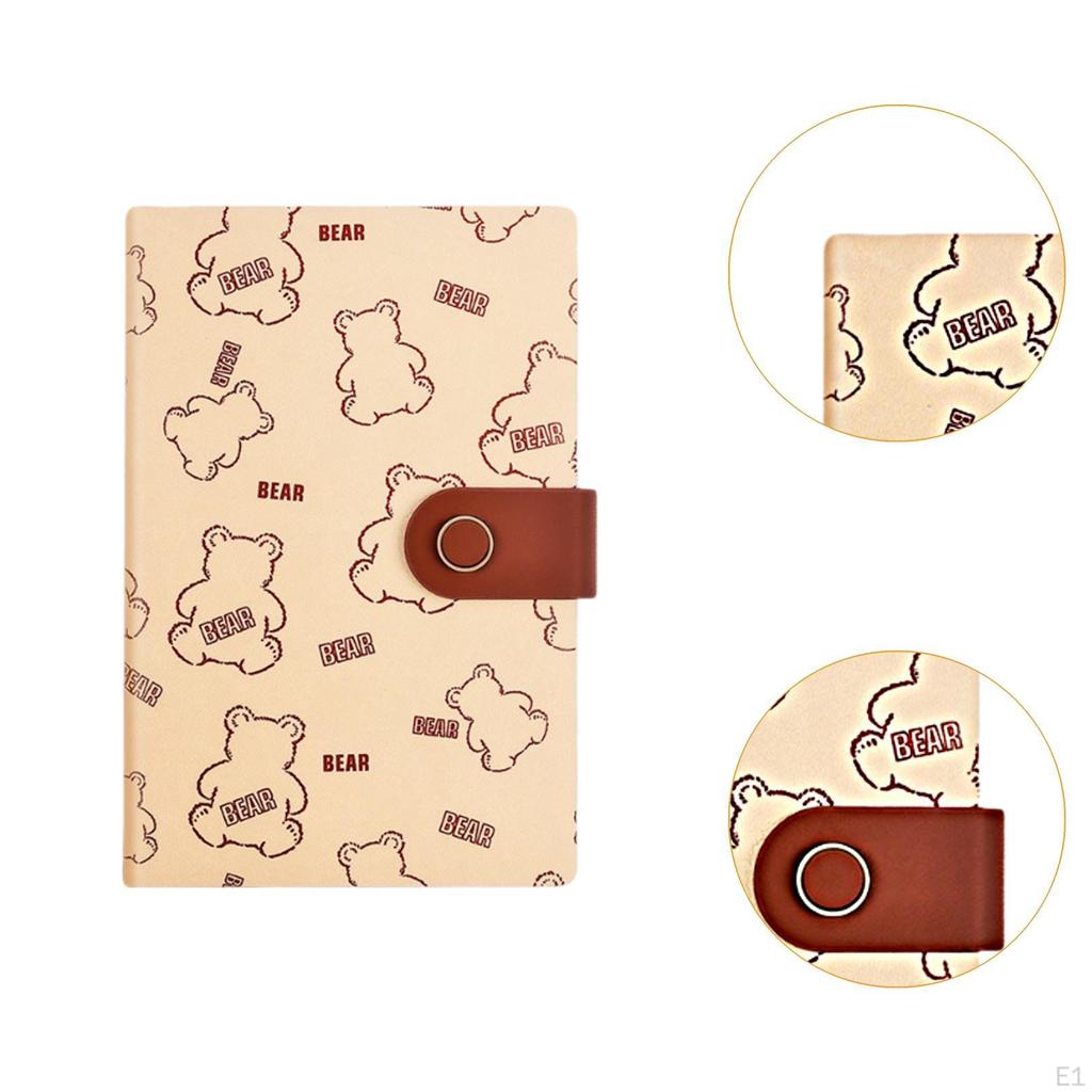 Cute Bear Notebook B6 Portable Compact for Note Taking,Sturdy,Travel Handbook,Notepad, Kids