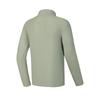 Fila Stand Collar Outdoor Half-Zip Raglan Long Sleeve T-Shirt Men Tops Moss-Green A11M517208FKK