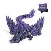 3D Printed Dinosaur Wyvern Figurine with Movable Wings & Joints - Dragon Egg Toy Action Figure