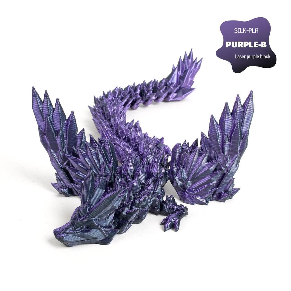 3D Printed Dinosaur Wyvern Figurine with Movable Wings & Joints - Dragon Egg Toy Action Figure