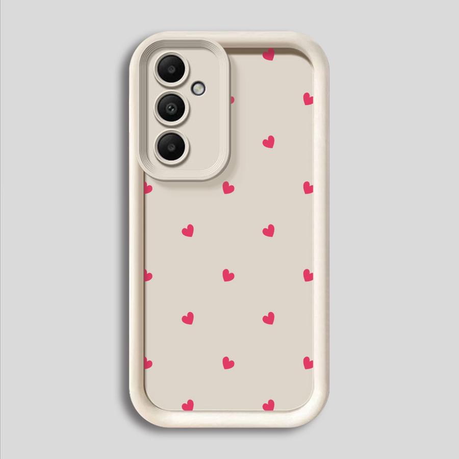 Soft Cover Case for Samsung Galaxy A26 A22 A24 A13 A36 A32 A34 A23 A12 A56 A33 A16 A14 Black Love Heart