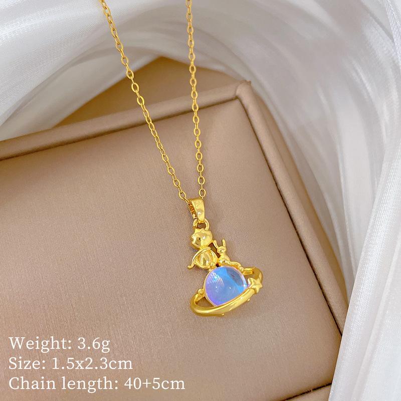 Copper Micro-Inlaid Cross Fashionable Light Luxury Temperament Gorgeous Full Diamond Necklace Female Versatile Collarbone Chain Titanium Steel