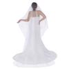 Elegant 2 Tiered Bridal Veils with Flower Studs Perfect For Wedding Ceremony And Bride PhotoShoots Occasion