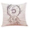 Home Decor Cushion Cover Sun Moon Pattern Throw Pillowcase Pillow Covers For Car