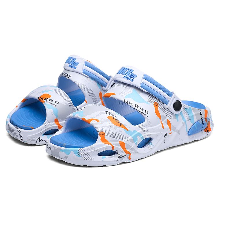 Men's and Women's Sandals New Large Size EVA Platform Slippers Men's Casual Sports Couples Punk Sandals Beach Shoes Slides