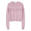 Women's Cotton Linen Hollow-out Jacquard Cardigan