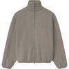 Essentials Modern Fleece Track Jacket With Piping Homestead Heather Men Outerwear Tan 202SP256893F