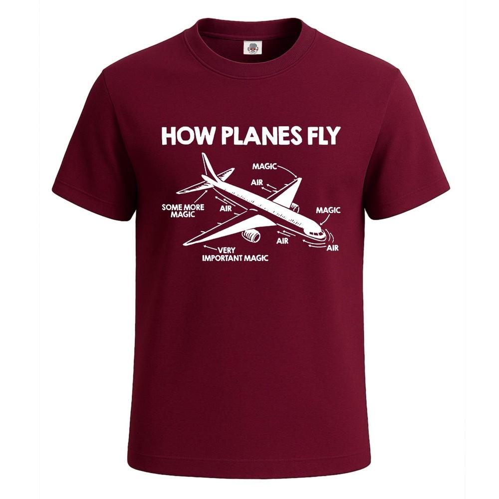 How planes fly aerospace enginer funny novelty party mens tshirt gift tee top 2XL
