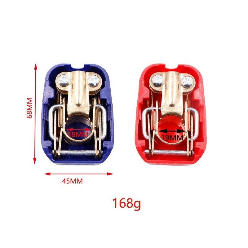 1 Pair Car Battery Terminal Connectors Positive Negative Car Battery Terminals Clamp Connector Quick Release Disconnect