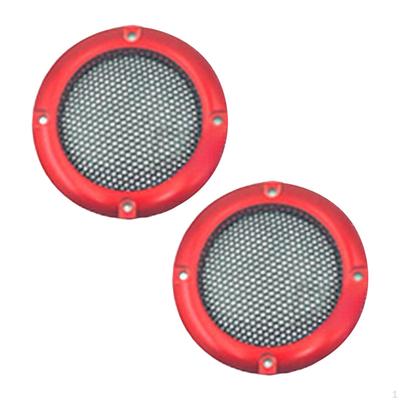 2 Stück Lautsprechergitterabdeckungen Dekorative DIY, Robust, Kreis Subwoofer Schutzgitter für Shopping