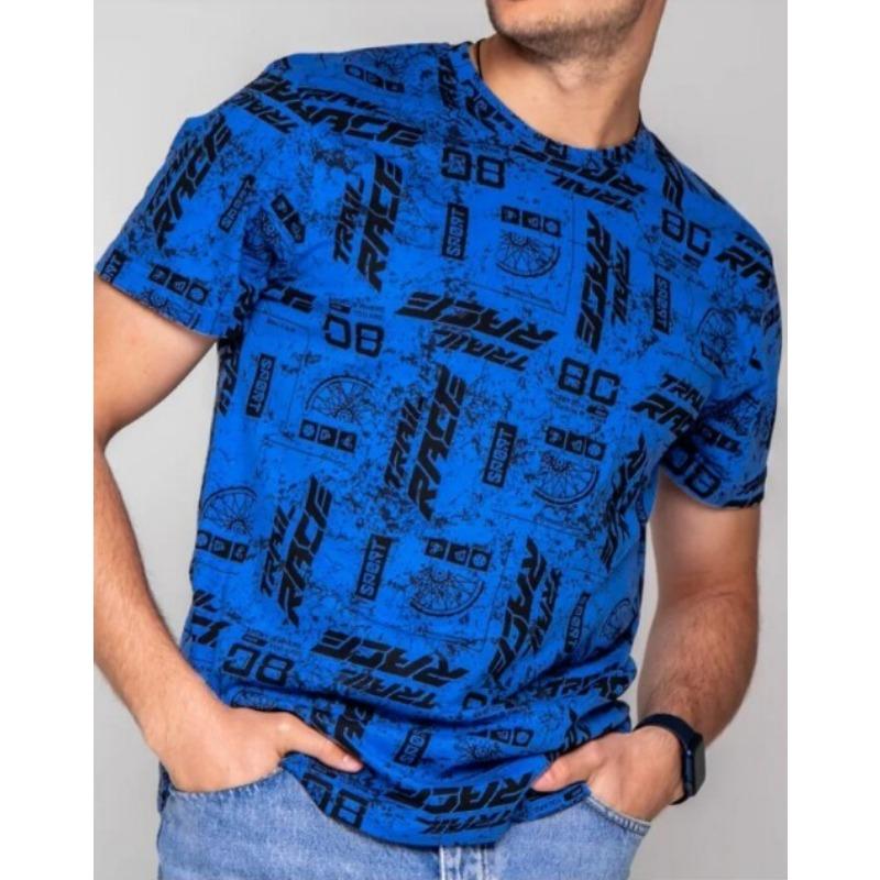 T-shirt à manches courtes imprimé 3D à col rond T-shirt d'été décontracté pour homme respirant et rafraîchissant