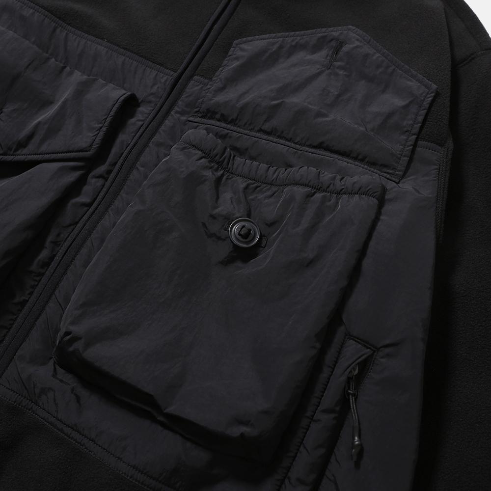 Moif [Aw25] Hiker Fleece Jumper / Black